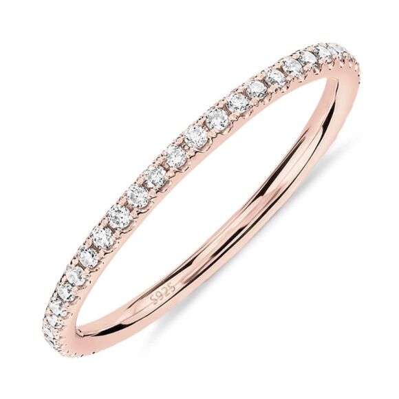 Rose Gold Wedding Band Ring - Picture 2 of 4